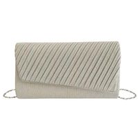 Blue Black Silk Stripe Frosted Square Evening Bags sku image 3
