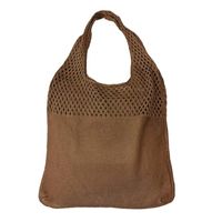 Women's Basic Solid Color Knit Shopping Bags sku image 3
