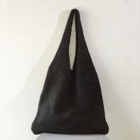 Women's Basic Solid Color Knit Shopping Bags sku image 5
