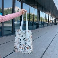 Femmes Mode Fleur Toile Dentelle Sac De Courses main image 6