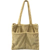 Women's Fashion Stripe Plush Shopping Bags main image 4