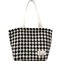 Women's Fashion Plaid Woolen Shopping Bags main image 3