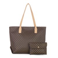 Women's Large Pu Leather Leopard Fashion Square Zipper Tote Bag main image 4