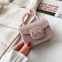 Women's Small Pvc Solid Color Fashion Square Magnetic Buckle Jelly Bag sku image 9