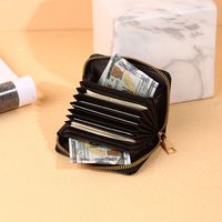 Unisex Solid Color Pu Leather Zipper Coin Purses main image 4