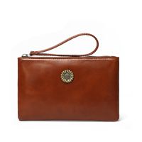 Women's Solid Color Pu Leather Zipper Coin Purses main image 3