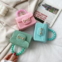 Women's Small Pvc Solid Color Fashion Square Magnetic Buckle Jelly Bag main image 3