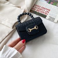 Women's Small Pvc Solid Color Fashion Square Magnetic Buckle Jelly Bag sku image 1