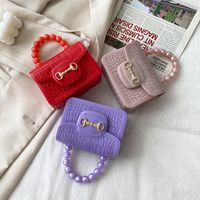 Women's Small Pvc Solid Color Fashion Square Magnetic Buckle Jelly Bag main image 2