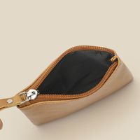 Unisex Solid Color Pu Leather Zipper Coin Purses main image 2