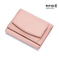 Women's Solid Color Leather Magnetic Buckle Wallets sku image 22