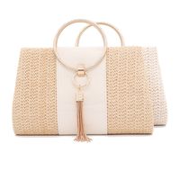 White Yellow Linen Solid Color Ornament Square Evening Bags main image 4