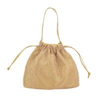 Women's Small Polyester Solid Color Fashion Rhinestone Bucket String Bucket Bag main image 4