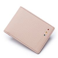 Unisex Solid Color Leather Open Card Holders sku image 7