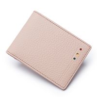 Unisex Solid Color Leather Open Card Holders sku image 9