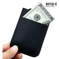 Women's Solid Color Leather Zipper Card Holders main image 5