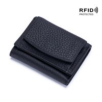 Women's Solid Color Leather Magnetic Buckle Wallets sku image 11