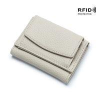Women's Solid Color Leather Magnetic Buckle Wallets sku image 15