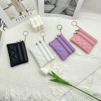 Women's Solid Color Pu Leather Zipper Coin Purses main image 6