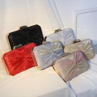 Red Blue Black Polyester Solid Color Square Clutch Evening Bag main image 1