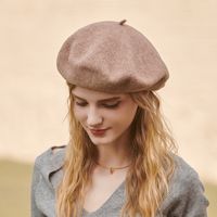 Women's Fashion Solid Color Beret Hat main image 4