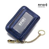 Women's Solid Color Leather Zipper Coin Purses sku image 5