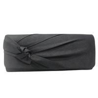 Red Blue Black Polyester Silk Flower Square Clutch Evening Bag main image 2