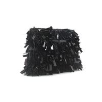 Blanche Le Noir Argent Coton Couleur Unie Carré Sac De Soirée main image 6