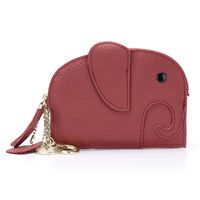 Women's Animal Leather Zipper Coin Purses sku image 9