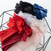 Women's Fashion Solid Color Bow Knot Cotton Ankle Socks 1 Set main image 4