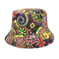 Unisex Fashion Flower Flat Eaves Bucket Hat sku image 2