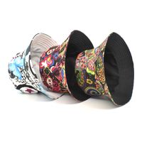 Unisex Fashion Flower Flat Eaves Bucket Hat main image 2