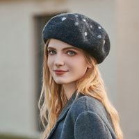Women's Cute Polka Dots Beret Hat main image 3