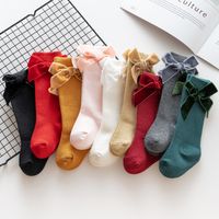 Girl's Cute Solid Color Cotton Ankle Socks 1 Set main image 2