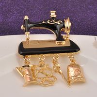 Fashion Sewing Machine Alloy Plating Women's Brooches main image 5