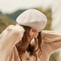 Women's Fashion Solid Color Beret Hat main image 6