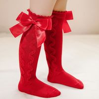 Women's Fashion Solid Color Bow Knot Cotton Ankle Socks 1 Set sku image 13