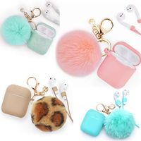 Cute Solid Color Metal Pom Poms Plating Bag Pendant Keychain main image 1