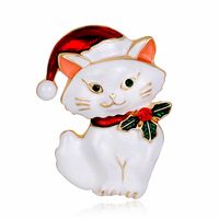 Fashion Cat Alloy Enamel Women's Brooches main image 3