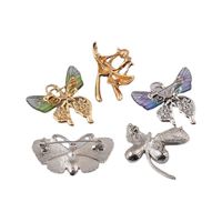 Retro Bee Dragonfly Butterfly Alloy Enamel Unisex Brooches main image 5