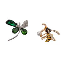 Retro Bee Dragonfly Butterfly Alloy Enamel Unisex Brooches main image 4