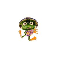 Cartoon Style Frog Alloy Enamel Kid's Brooches sku image 1