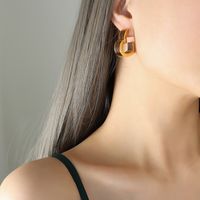 Simple Style Star Heart Shape Copper Plating Earrings 1 Pair sku image 1