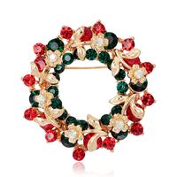 Moda Árbol De Navidad Estrella Forma De Corazón Aleación Enchapado Diamantes De Imitación Mujeres Broches sku image 10