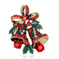 Moda Árbol De Navidad Estrella Forma De Corazón Aleación Enchapado Diamantes De Imitación Mujeres Broches sku image 14