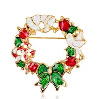 Moda Árbol De Navidad Estrella Forma De Corazón Aleación Enchapado Diamantes De Imitación Mujeres Broches sku image 4