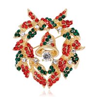 Moda Árbol De Navidad Estrella Forma De Corazón Aleación Enchapado Diamantes De Imitación Mujeres Broches sku image 12