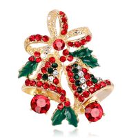 Moda Árbol De Navidad Estrella Forma De Corazón Aleación Enchapado Diamantes De Imitación Mujeres Broches sku image 16