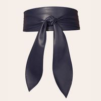 Elegant Solid Color Bow Knot Imitation Leather Women's Leather Belts sku image 7