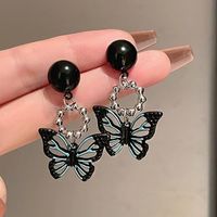 1 Paar Süss Herzform Schmetterling Bogenknoten Überzug Legierung Ohrringe sku image 24